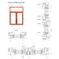 Custom Good Heat Insulation 6063 Aluminium Casement Windows